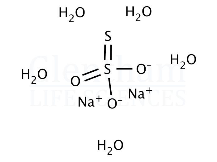 Strcuture for Sodium thiosulfate pentahydrate