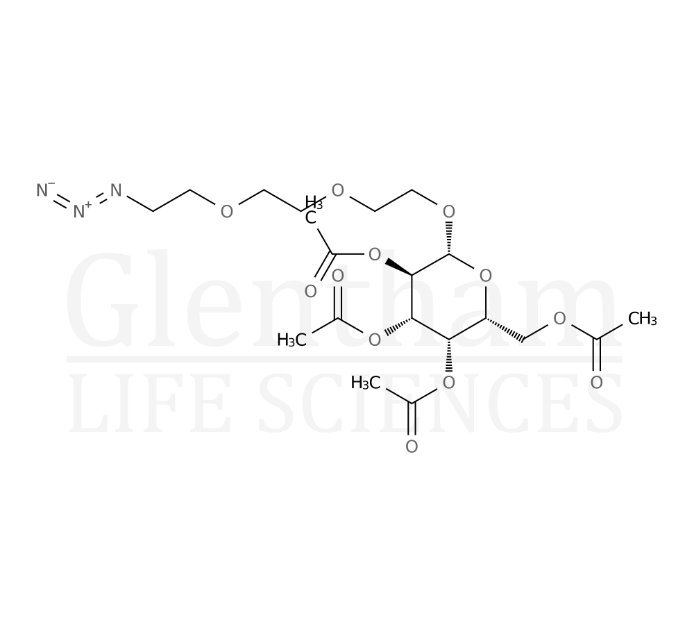 Structure for β-D-Gal-PEG3-azide tetraacetate