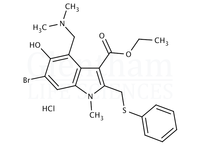 Umifenovir hydrochloride Structure