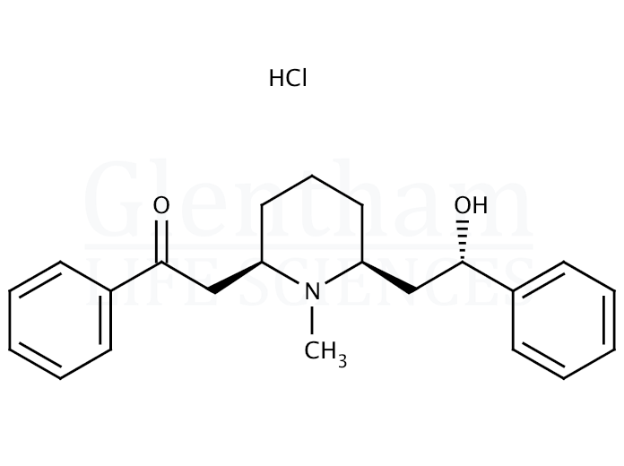 Strcuture for (-)-Lobeline hydrochloride 