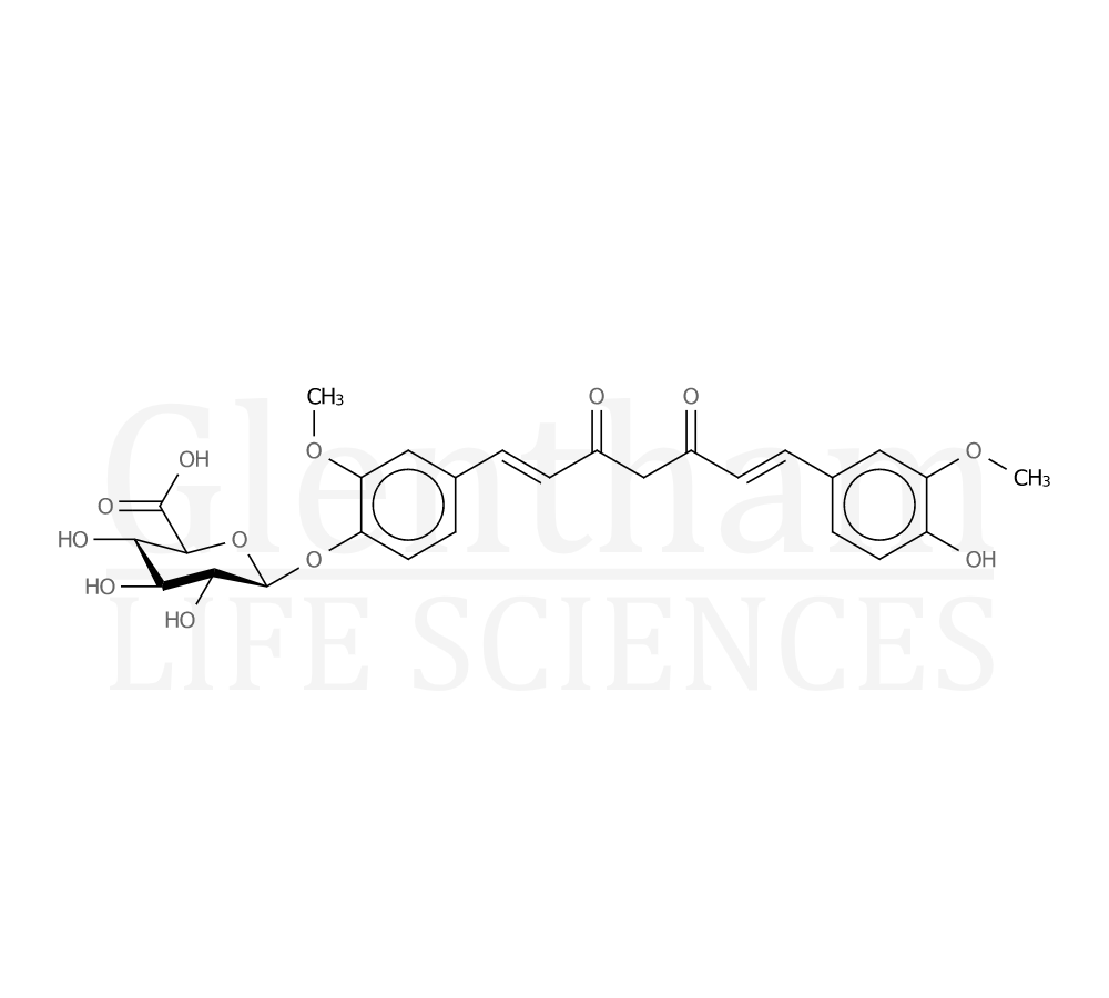 Structure for Curcumin 4-O-β-D-glucuronide