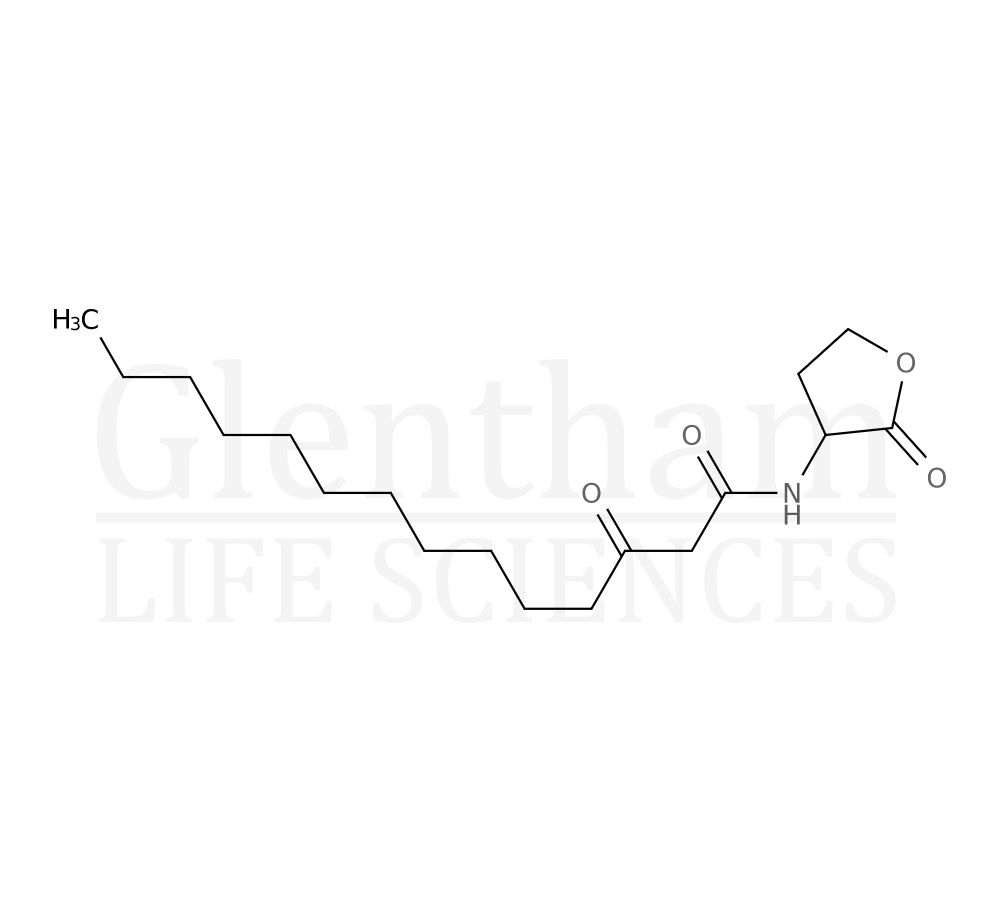 Structure for N-(3-Oxotetradecanoyl)-DL-homoserine lactone